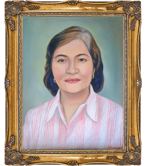 Portrait of former Mayor Ma Evelyn Abeja