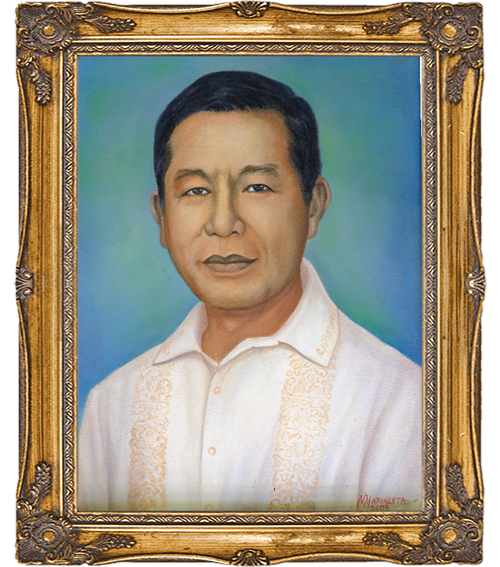 Portrait of former Mayor Rosauro Radovan
